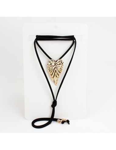 Collar de Gamuza Golden Leaf