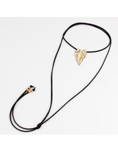 Collar de Gamuza Golden Leaf