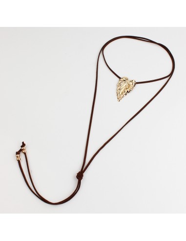 Collar de Gamuza Golden Leaf