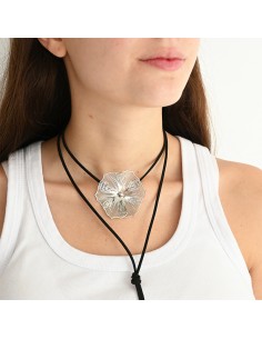 Collar de Gamuza Big Soleil Flower