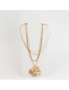 Collar de Cadena Flor Soleil Shinny Layering