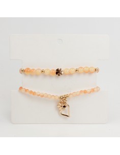 Set Pulseras Elástica Sweet Heart