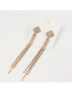 Aro Strass Gold Shiny Rombo