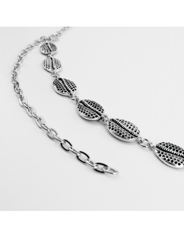 Cinturón de Cadena Silver Textured Buzios