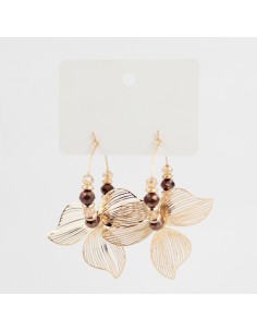 Aro Flor Soleil Crystals Gold