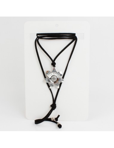 Collar de Gamuza Silver Foundry Sunflower