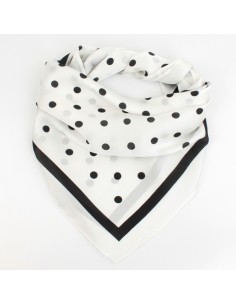 Pañuelo Dots Off White (70x70)