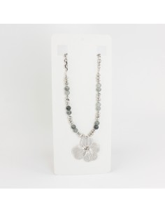 Collar Combinado Flor Soleil Silver
