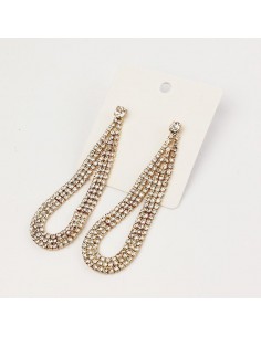 Aro Strass Gold Shiny Drop