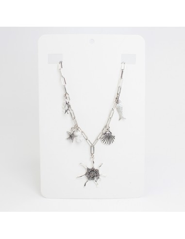 Collar Multicharms Colored Salmon