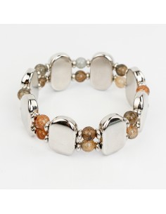 Pulsera Elástica Silver New Etnia