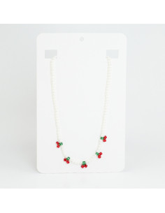 Collar Flexible Pearl Cherry