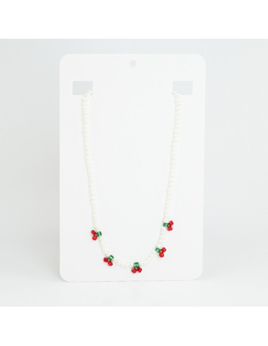 Collar Flexible Pearl Cherry
