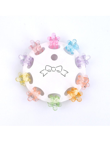 Mini Broche Set x 10 Flor Chic