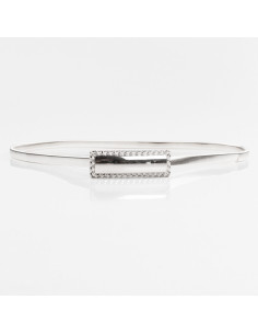 Cinturón Elastizado Rectangle Silver