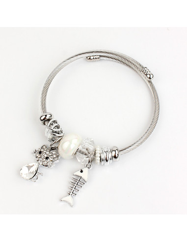 Pulsera Charms Fish Cat
