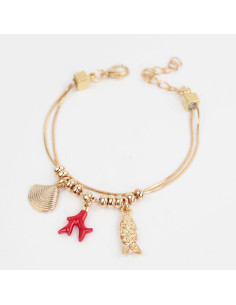 Pulsera de Cadenas Summer Coral