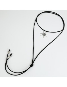 Collar de Gamuza Silver Coral