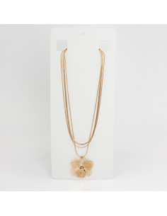 Collar de Cadena Flor Soleil Golden Layering