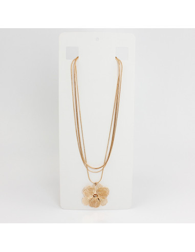 Collar de Cadena Flor Soleil Golden Layering