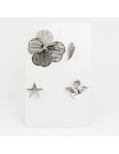 Pin Flor Soleil Silver 