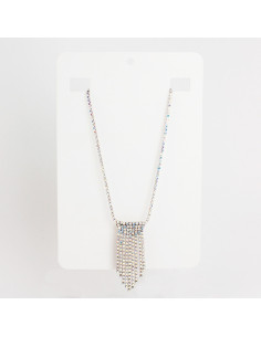 Collar de Strass Glam Silver Rain