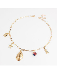Collar Multicharms Sea Golden