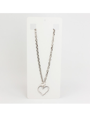 Collar de Cadena Silver Heart