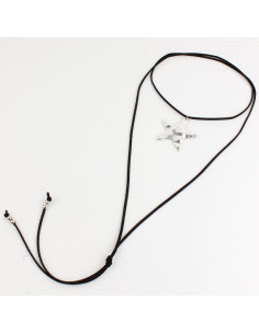Collar de Gamuza Silver Star