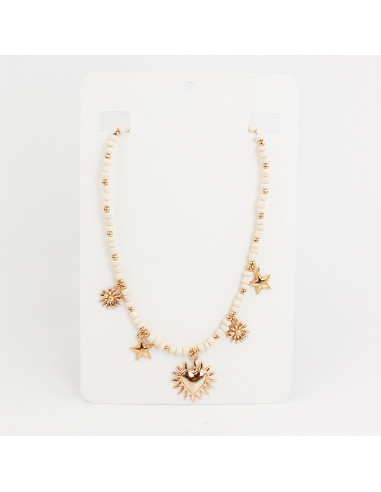 Collar Multicharms Flexible Terra Beads