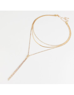 Collar Corbatero Glam Gold