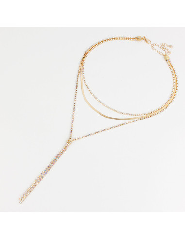 Collar Corbatero Glam Gold