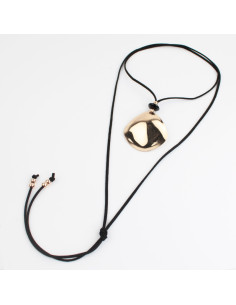 Collar de Gamuza Golden Plate