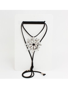 Collar de Gamuza Color Flower