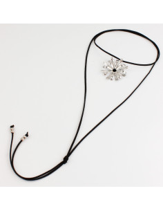 Collar de Gamuza Color Flower