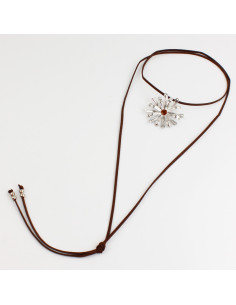 Collar de Gamuza Color Flower