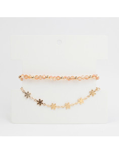Pulsera Combinada Flower Chain
