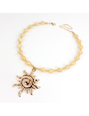 Collar Flexible Gold Sun