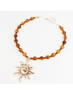 Collar Flexible Gold Sun