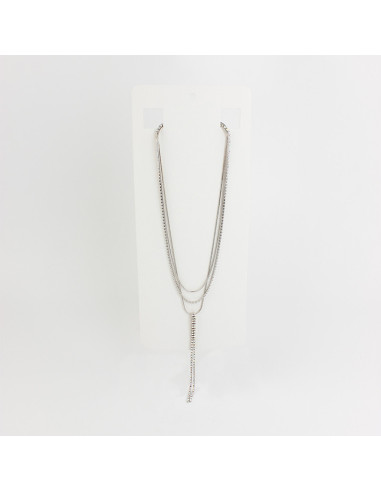 Collar Corbatero Silver Night Glam