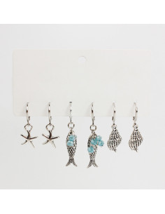 Set x3 Aros Seacolor Charms