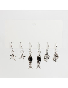 Set x3 Aros Seacolor Charms