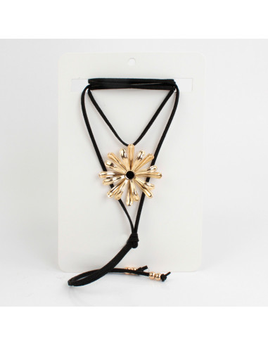 Collar de Gamuza Colored Peony