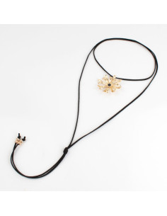 Collar de Gamuza Colored Peony