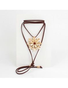 Collar de Gamuza Colored Peony