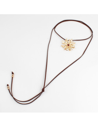 Collar de Gamuza Colored Peony