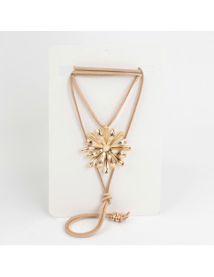 Collar de Gamuza Colored Peony