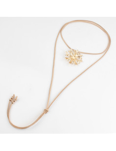 Collar de Gamuza Colored Peony