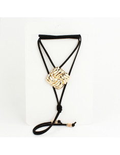 Collar de Gamuza Gold Plate