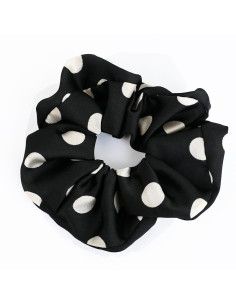 Scrunchie Dots Big Black
